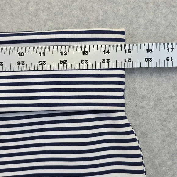 Thyme & Honey Striped Blue and White Pencil Skirt - Picture 7 of 10